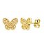 Pendientes Mariposa Nácar Oro Amarillo 18K